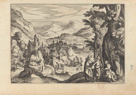 Rivierlandschap, anonymous, 1612 - 1652 Canvas Print