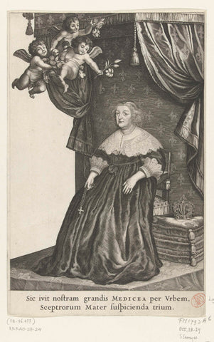 Maria de' Medici, 1638, Salomon Savery, 1638 Canvas Print