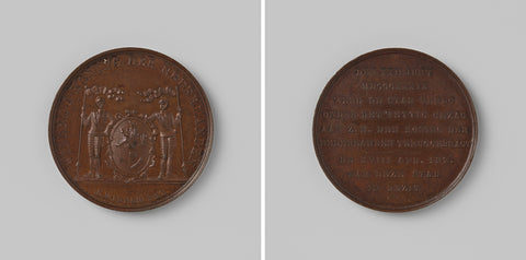 Medal Venlo occupied in 1839 by the 18th Infantry Division, Jacob Wiener, 1841 Canvas Print