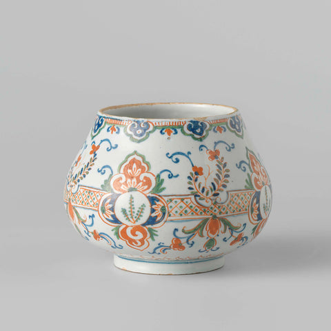 sugar bowl, De Paauw, c. 1700 - c. 1730 Canvas Print