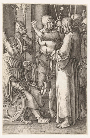 Christ for Annas, Luke of Leyden, 1521 Canvas Print