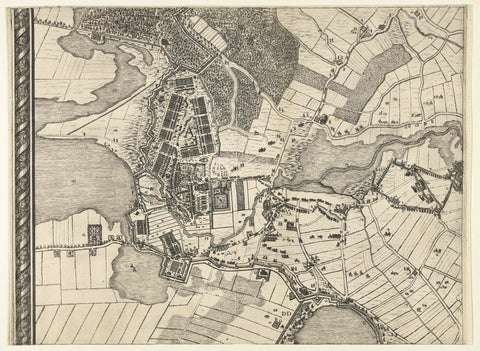 Siege of Breda (leaf centre-right), 1637, Balthasar Florisz. of Berckenrode, 1637 Canvas Print