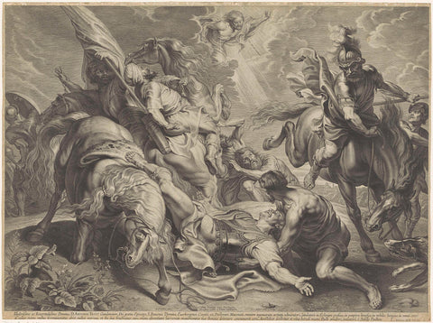 Conversion of Paul, Schelte Adamsz. Bolswert, 1630 - 1659 Canvas Print