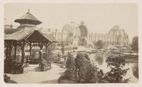 Part of the exhibition site at the World's Fair in Paris in 1889, anonymous, 1889 Canvas Print