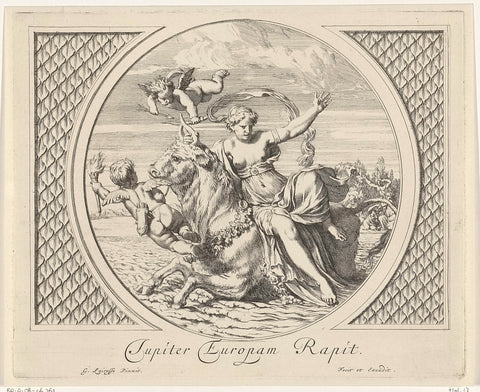 Robbery of Europe, Gerard de Lairesse, 1680 Canvas Print