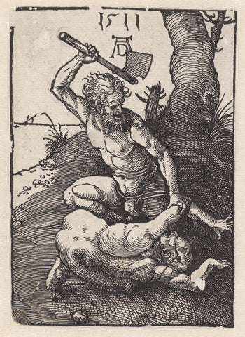 Cain kills Abel, Albrecht Dürer, 1511 Canvas Print