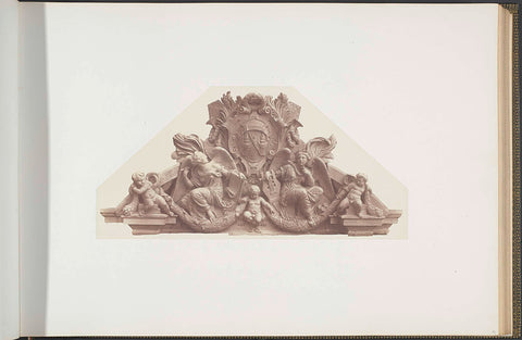 Plaster model for sculpture at the Palais du Louvre, Édouard Denis Baldus, c. 1855 - c. 1857 Canvas Print