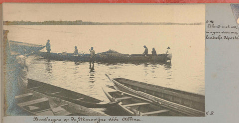 Maroons on the Marowijne near Albina, Gomez Burke (possibly), 1891 Canvas Print