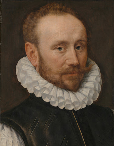 Portrait of a Man, Adriaen Thomasz. Key, 1581 Canvas Print