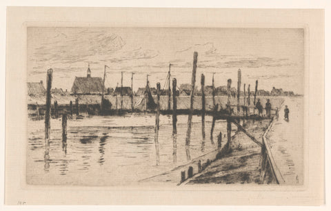 Port of Yerseke, Carel Nicolaas Storm van 's-Gravesande, 1887 - 1889 Canvas Print