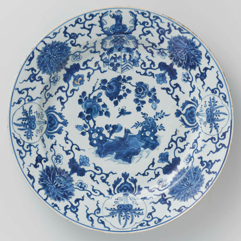 Dish, anonymous, c. 1680 - c. 1699 Canvas Print