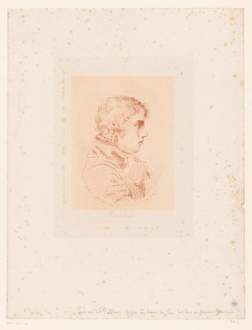 Portret van Pierre Paul Prud'hon, Julien-Léopold Boilly, 1806 - 1874 Canvas Print