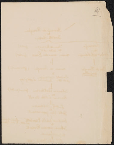 Manuscript concerning the family tree of the De Hooghe family, anonymous, in or after 1870 Canvas Print