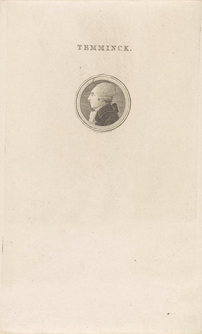 Portrait of Egbert de Vrij Temminck, Jacobus Wijsman, 1794 - 1796 Canvas Print