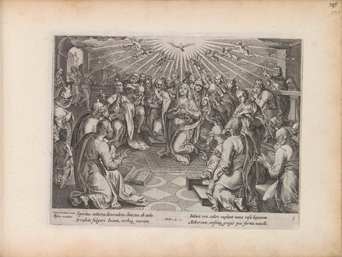 Outpouring of the Holy Spirit, anonymous, 1643 Canvas Print