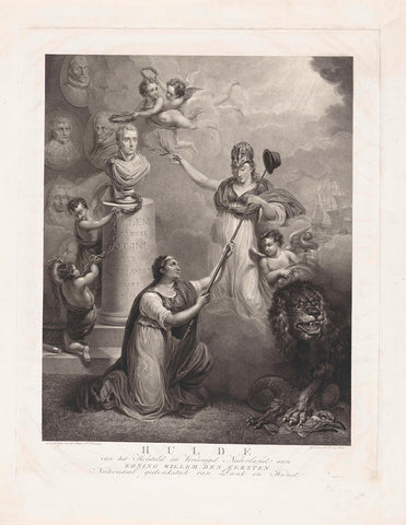 Homage to King William I, 1816, William of Senus, 1815 Canvas Print