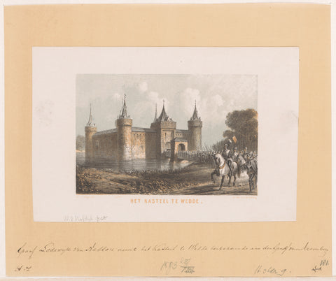 Het kasteel te Wedde, Willem Jacob Hofdijk, 1847 - c. 1863 Canvas Print