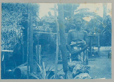 Wife Koejaké with matapi, Hendrik Doijer (attributed to), 1906 - 1913 Canvas Print