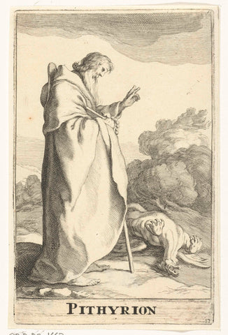 Heilige Pithyrion, Frederick Bloemaert, after 1636 - c. 1670 Canvas Print