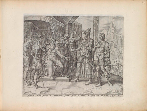 Chamor and Shechem ask Jacob for Dina's hand, Harmen Jansz Muller, 1643 Canvas Print