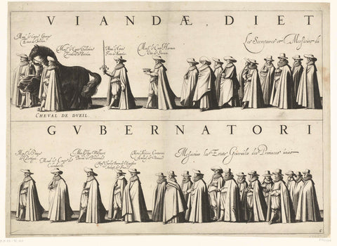 Funeral procession of Prince Maurits (plate 6), 1625, Jan van de Velde (II), 1626 Canvas Print