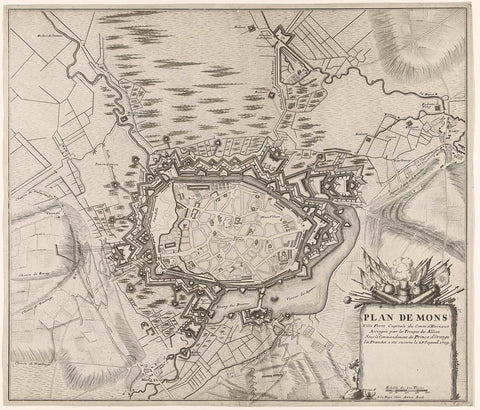 Siege of Mons, 1709, Pieter van Call (II), 1709 Canvas Print