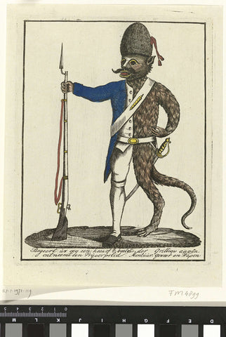 Cartoon on the Kees, 1787, anonymous, 1787 Canvas Print