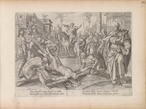 Martyrdom of Peter, anonymous, 1643 Canvas Print