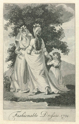 Fashionable Dresses, anonymous, 1794 Canvas Print