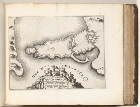 Map of Siracusa, c. 1695, anonymous, 1695 - 1697 Canvas Print