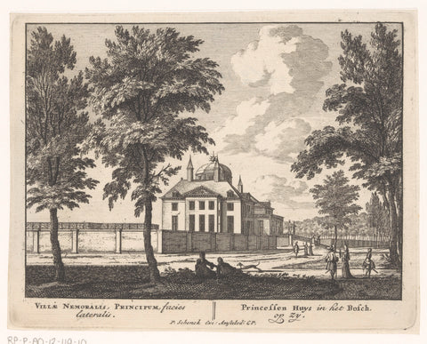 View on the front of Huis ten Bosch, anonymous, 1686 - 1711 Canvas Print