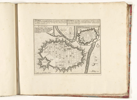 Map of Turin, c. 1701-1713, Abraham Allard, 1701 - 1714 Canvas Print