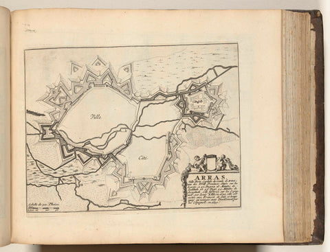 Map of Arras, ca. 1693-1696, anonymous, 1693 - 1696 Canvas Print