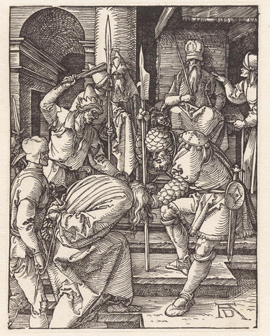 Christ for Annas, Albrecht Dürer, 1508 - 1509 Canvas Print