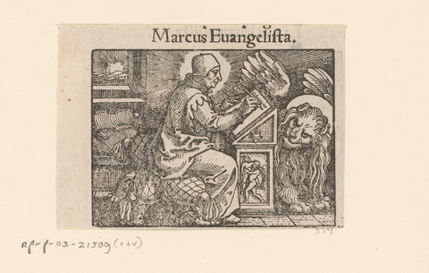 Evangelist Marcus, anonymous, 1530 - 1533 Canvas Print