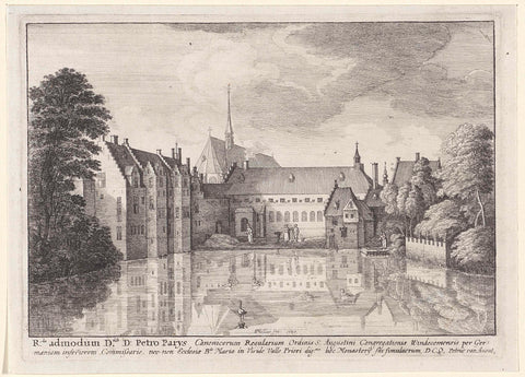 View of the abbey of Groenendael, Wenceslaus Hollar, 1647 - 1652 Canvas Print