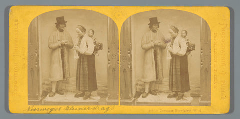 Norwegian costume at the World's Fair of 1867, Léon & Levy, 1867 Canvas Print