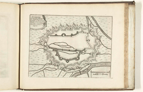 Map of Augsburg, 1726, anonymous, 1726 Canvas Print