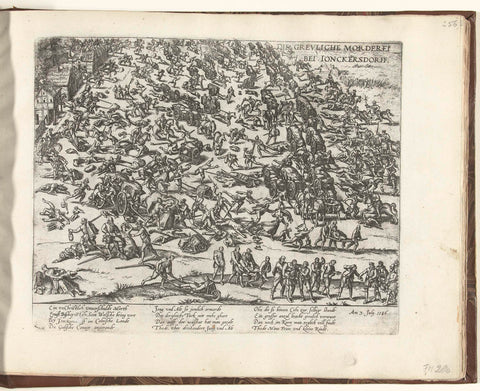 Moord te Junkersdorf, 1586, Frans Hogenberg, 1586 - 1588 Canvas Print