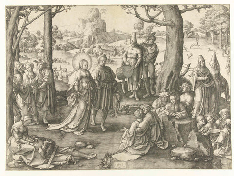 The Worldly Life of Mary Magdalene, Lucas van Leyden, 1519 Canvas Print