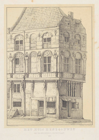 Huis Henegouwen, Carel Frederik Bendorp (II), 1872 Canvas Print