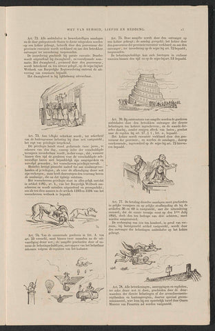 Reprint of satire on the incentive to participate in the (so-called) voluntary 3% money loan of 1844 (sheet 15), Herman Frederik Carel ten Kate, 1844 Canvas Print