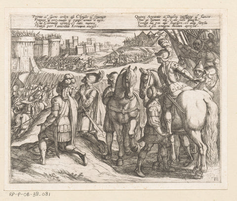 Illustratie bij Canto III van Tasso's 'Gerusalemme Liberata', Antonio Tempesta, 1565-1630 Canvas Print