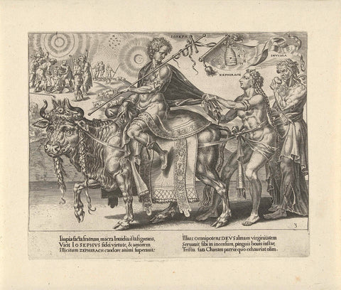 Triumph of Joseph, Dirck Volckertsz. Coorn deer, 1638 Canvas Print