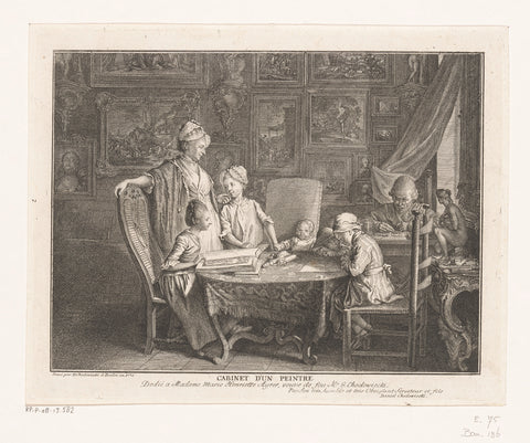 The Artist and his Family, Daniel Nikolaus Chodowiecki, 1771 Canvas Print