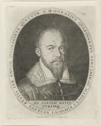 Portrait of Orazio Guarguanti, Raphaël Sadeler (I), 1600 Canvas Print