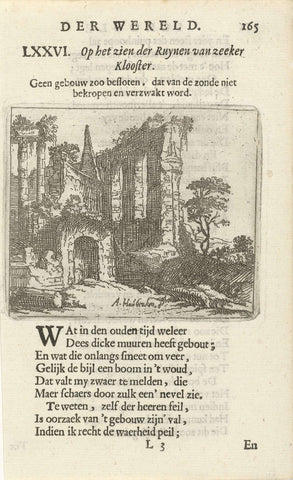 View of a Ruin, Arnold Houbraken, 1682 Canvas Print