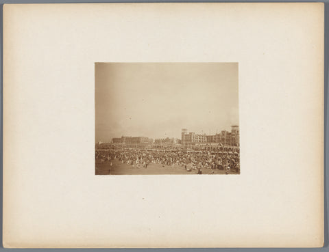 Beach at Scheveningen, anonymous, c. 1907 - c. 1910 Canvas Print