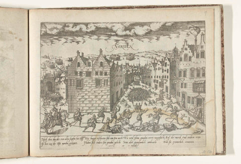 Murder by the Spaniards in Naarden, 1572, anonymous, 1572 - 1574 Canvas Print