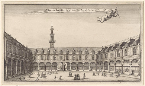 Purse of London, Wenceslaus Hollar, 1647 Canvas Print